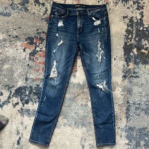 Distressed size 12 express jean leggings